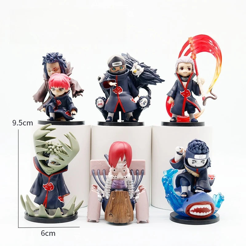 2026 new anime mini humanoid doll Naruto Xiao assembled blind box PVC character surprise mysterious box model ornaments toy gift