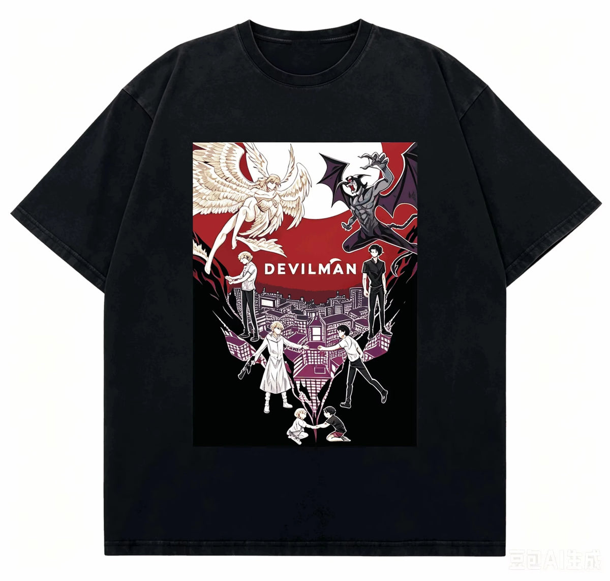 Devilman Crybaby Akira Ryo Oversized T-Shirt