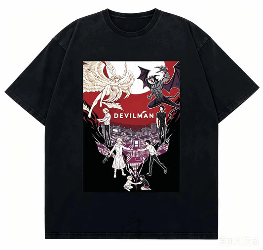 Devilman Crybaby Akira Ryo Oversized T-Shirt