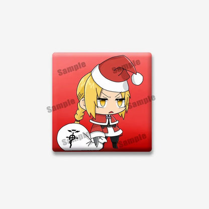Fullmetal Alchemist Edward Elric Square Pin – Cartoon Enamel