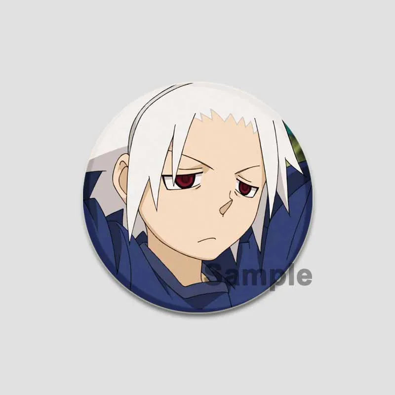 58/44/32mm Anime Soul Eater Round Pins Cartoon Badges