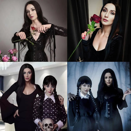 The Addams Family Morticia Wig