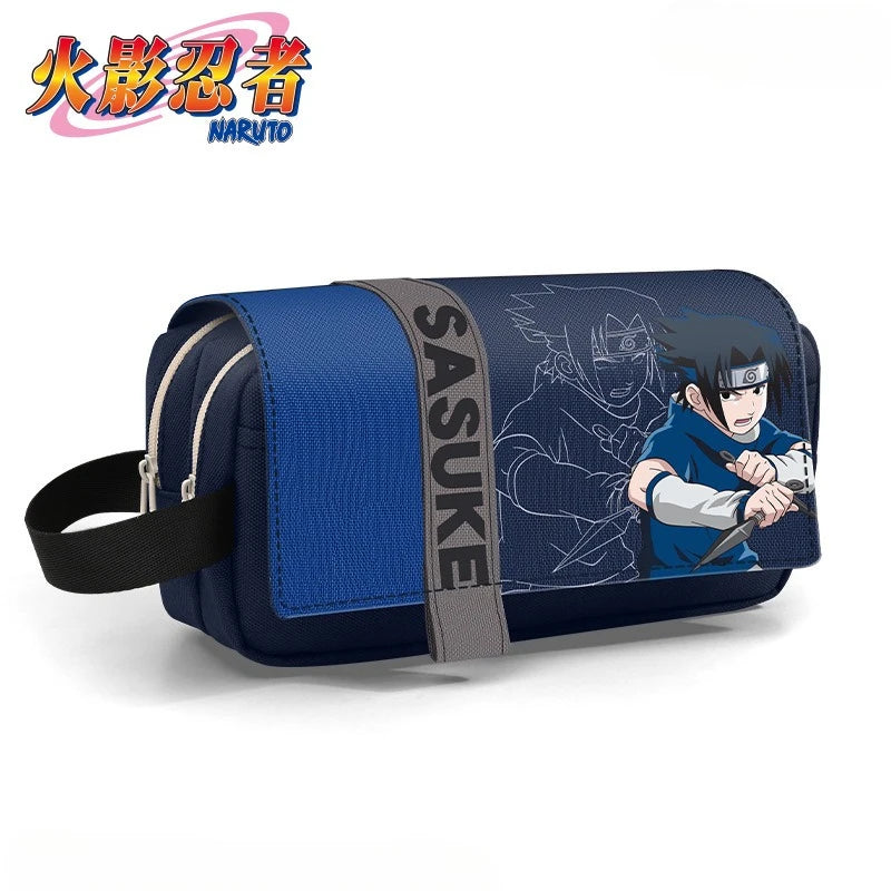 NARUTO Uzumaki Naruto Uchiha Sasuke Uchiha Itachi Anime Merchandise Pencil Case Cartoon Creative Large-Capacity Stationery Bag