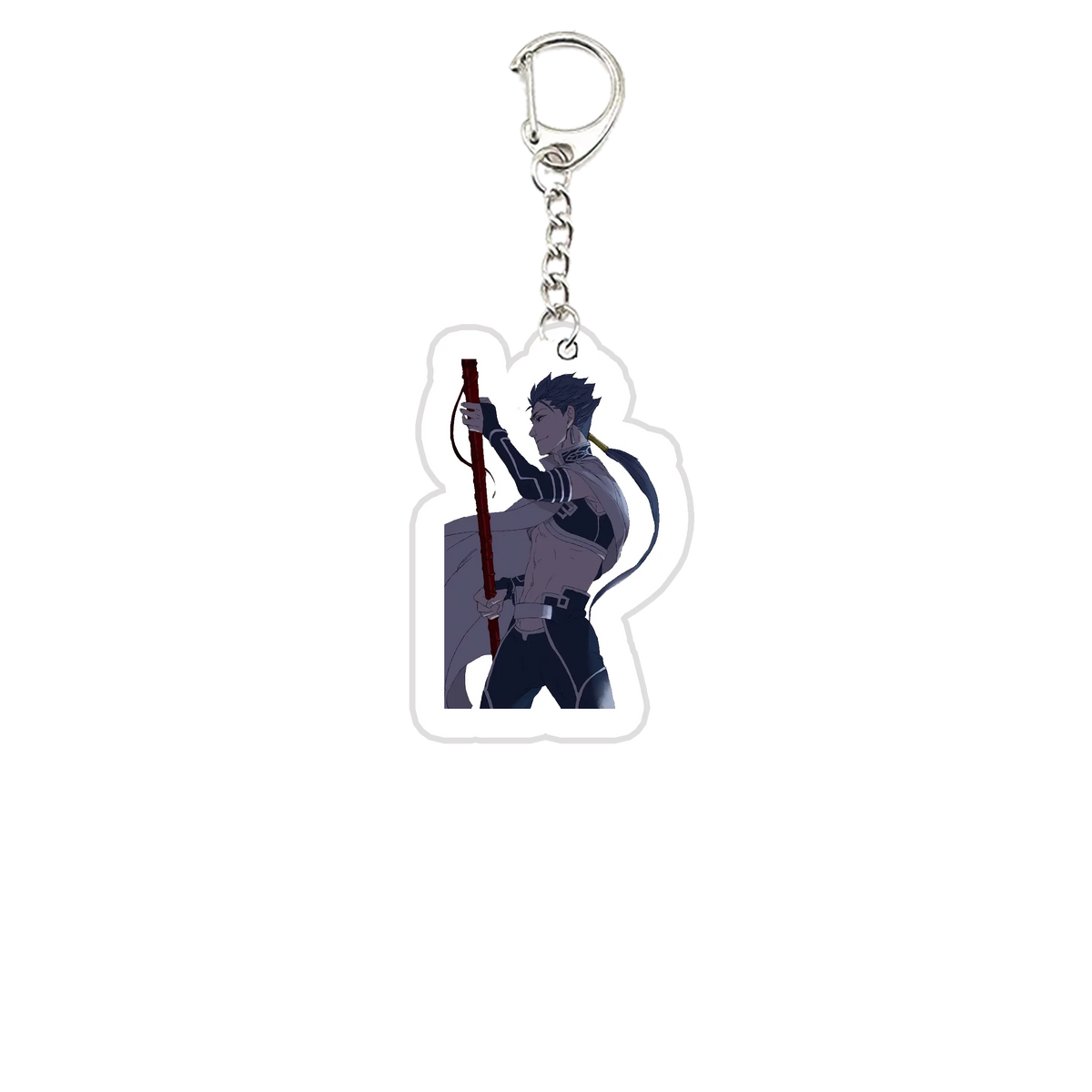 Acrylic Fate Stay Night Keyring Key Chains Cute Artoria Pendragon Saber KeyChain Pendant KeyRing for Accessories Bag Fans Gifts