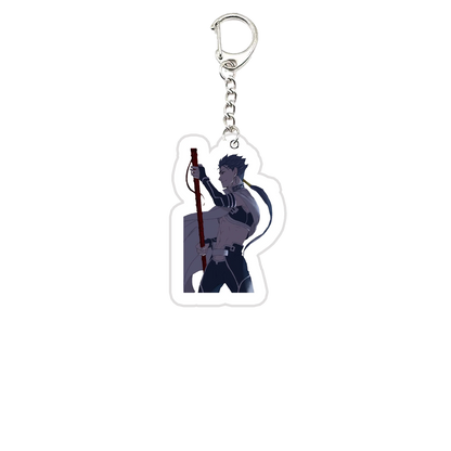 Acrylic Fate Stay Night Keyring Key Chains Cute Artoria Pendragon Saber KeyChain Pendant KeyRing for Accessories Bag Fans Gifts