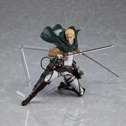 Figma 446 Attack On Titan Erwin Smith In Stock Anime Action Figure Collectible Model Toy For Fans Desktop Decoration