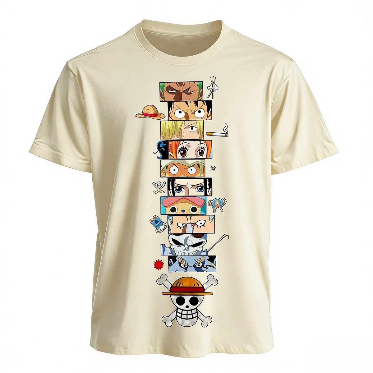 2026 One Piece Anime Luffy Zoro Ace T Shirt Men Summer Cotton Short Sleeve Graphic Tee Harajuku Streetwear Vintage Casual Tops