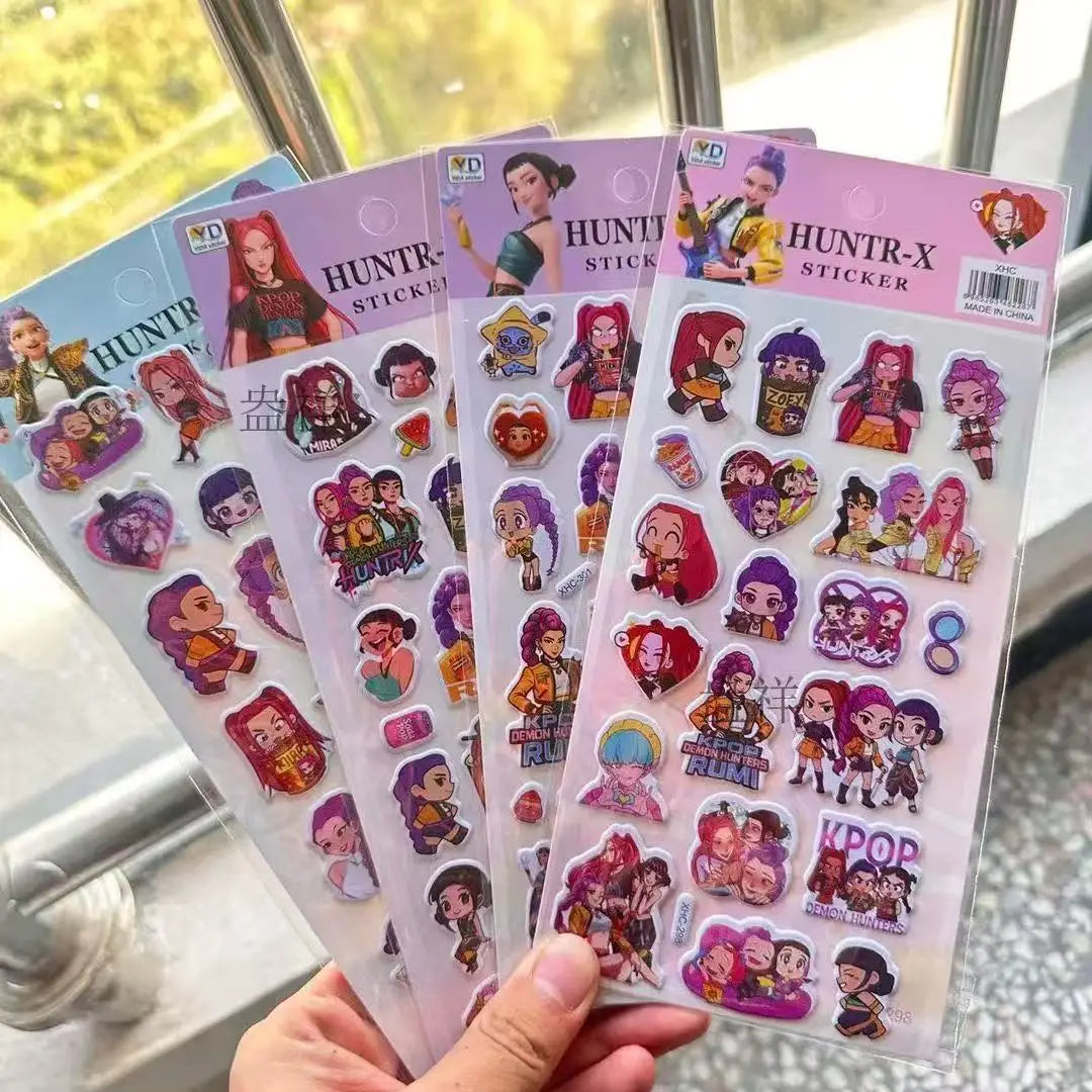 Anime Cartoon Foam Puffy Stickers