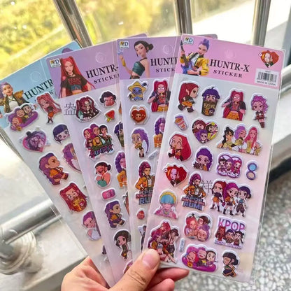 Anime Cartoon Foam Puffy Stickers