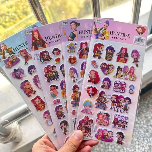 Anime Cartoon Foam Puffy Stickers