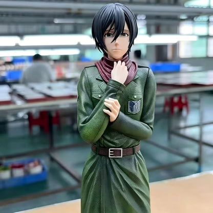 Attack On Titan Hate You Ver. Mikasa Ackerman Articulated PVC Anime Figure Statue 29CM / 11.42Inch Collectible Model Toy Gift