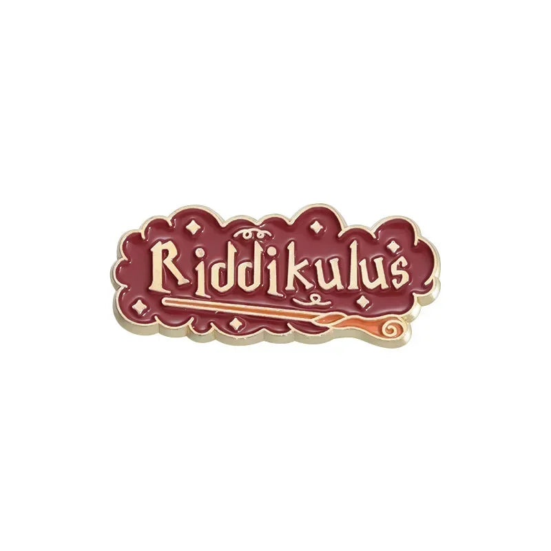 My Broom is in The Shop Brooch Enamel Pins Funny Text Magic Bottle Brooches Lapel Badges Backpack Jewelry Fan Gift Wholesale