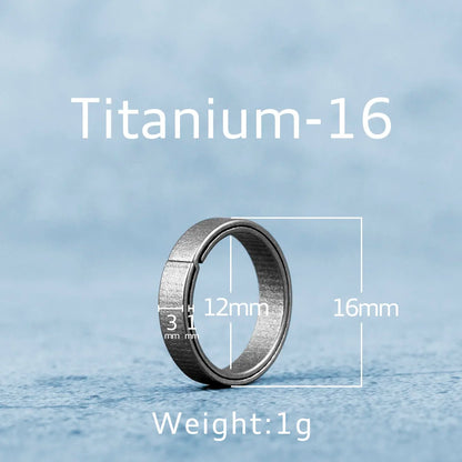 Real Titanium Alloy Key Rings Keychains Buckle Pendant Super Lightweight Man Car Keychain for Male Creativity Gift Wholesale