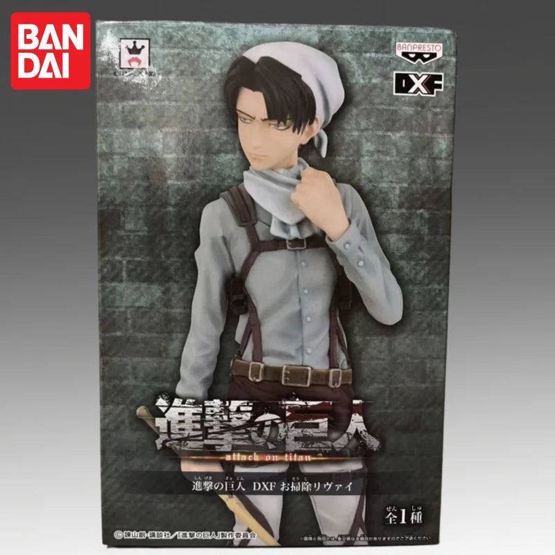 In Stock Bandai Original Banpresto Dxf Attack On Titan Levi Ackerman Action Figure Model Doll Brand New Boxed Anime Characters