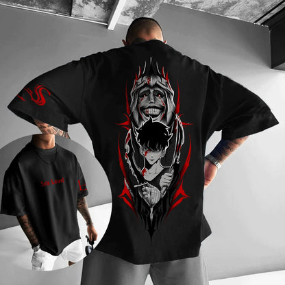 Solo Leveling Hot Blood Oversized Hoodie