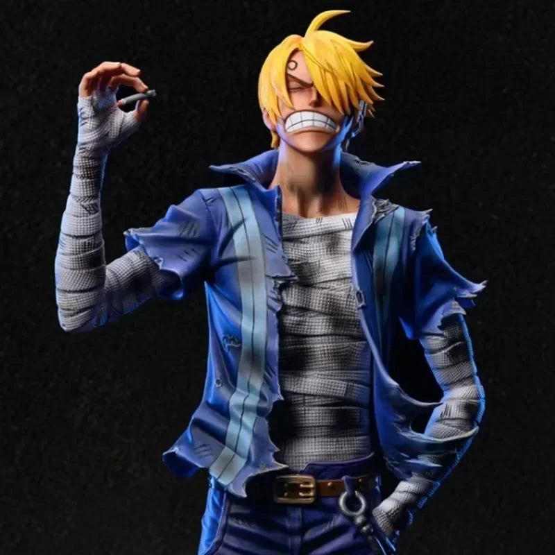 28cm One Piece Anime Action Figure Roronoa Zoro Vinsmoke Sanji Stand Posture Pvc Statue Figurine Model Collection Boy Toy Gifts
