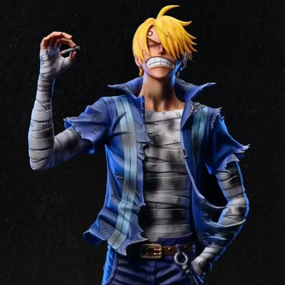 28cm One Piece Anime Action Figure Roronoa Zoro Vinsmoke Sanji Stand Posture Pvc Statue Figurine Model Collection Boy Toy Gifts