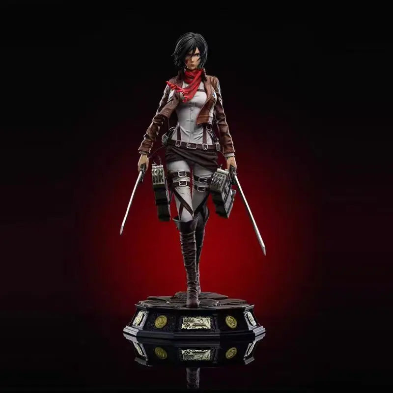 Attack On Titan: Mikasa Anime And Trendy Toys Can Be Move 11.41inch/29cm Pvc Favorites Attack On Table Setup Anime Hot Toys Gift