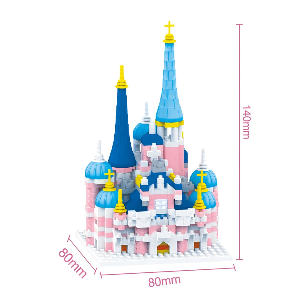 MOC World Famous Architecture Edifice Opera House Building Blocks Villa Savoye Bridge Tower Toy Children Birthday Christmas Gift