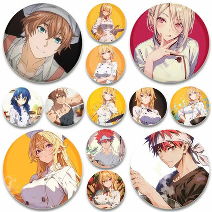 Food Wars Soma Tinplate Pins