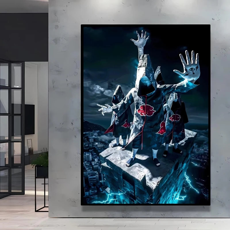 Print on Canvas Wall Art Naruto Uchiha Itachi Poster HD Cartoon Pictures Home Living Room Decoration Paintings Holiday Gifts
