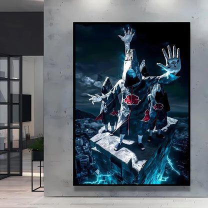 Print on Canvas Wall Art Naruto Uchiha Itachi Poster HD Cartoon Pictures Home Living Room Decoration Paintings Holiday Gifts