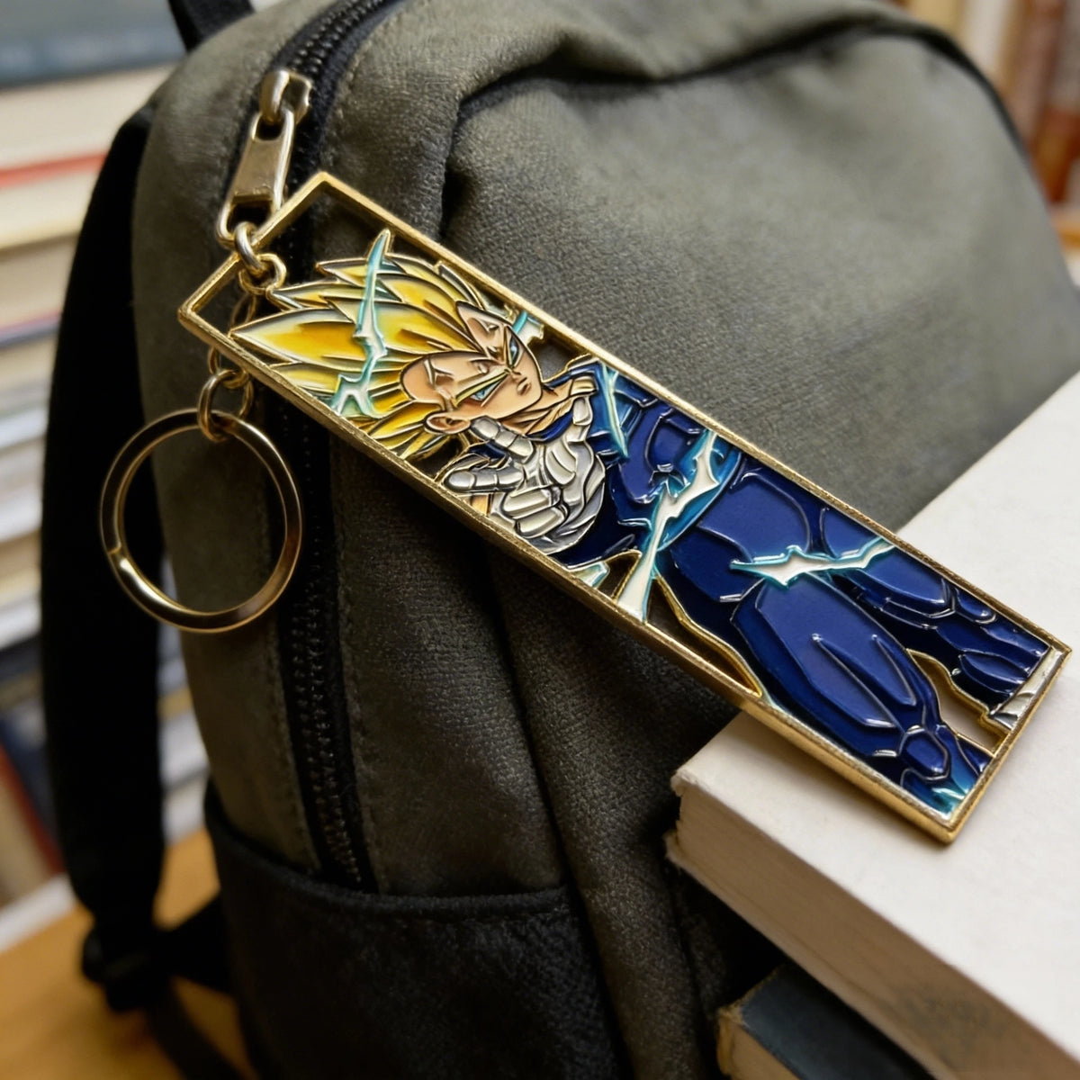 Anime Jet Metal Keychain