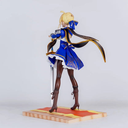 【C4 STUDIO】24cm/9.45 Inch Anime Saber Fate/stay night GK Altria Pendragon Figure Standing Statue Collectible Model Toy Gift