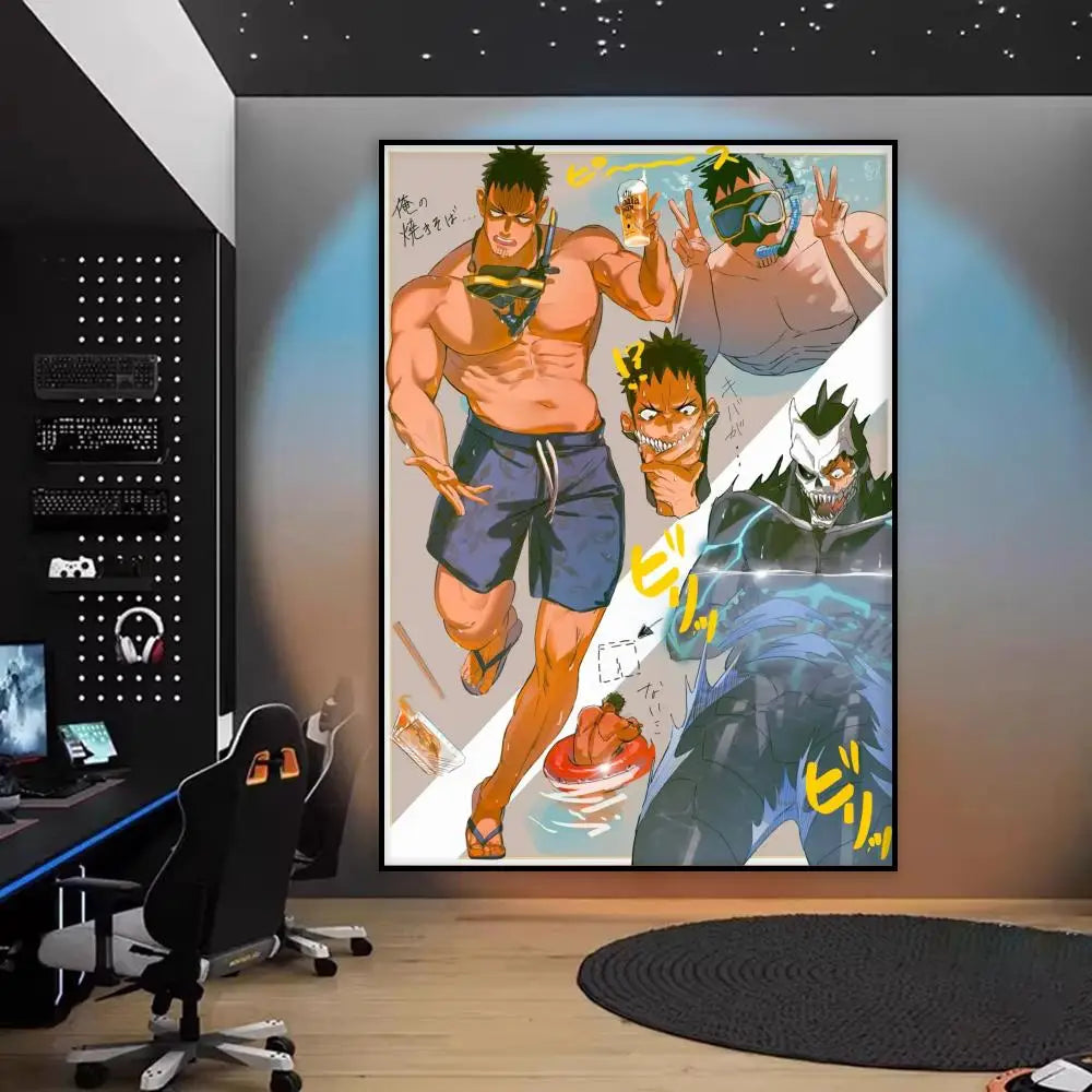 Kaiju No. 8 Kafka Canvas Poster