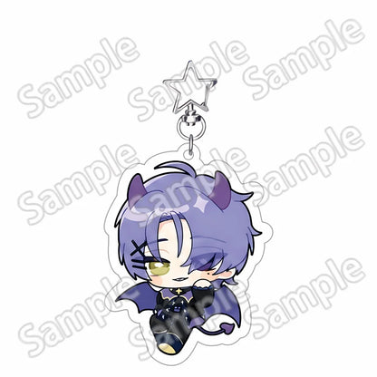 New Anime Game 6cm Nu: Carnival Keychain Stand Olivine Quincy Blade Acrylic Model Standing Sign Cake Topper Holder Desk Decor