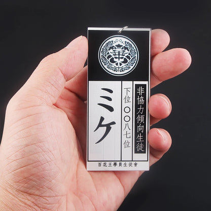 Anime Kakegurui Compulsive Gambler Keychain Jabami Yumeko ID Card