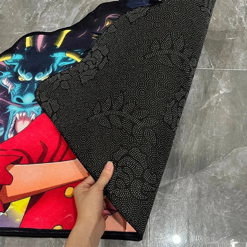 Dragon Ball Z Majin Vegeta Anime Fan Art Rug Non-Slip Irregular Shape Floor Mat Cool Gaming Room Decor Bedroom Carpet Gift