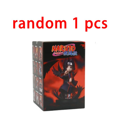 1-12pcs Naruto Blind Box Figure Toys Shippuden Akatsuki Arc Series Trendy Mystery Box PVC Model Surprise Christmas Toys Gift