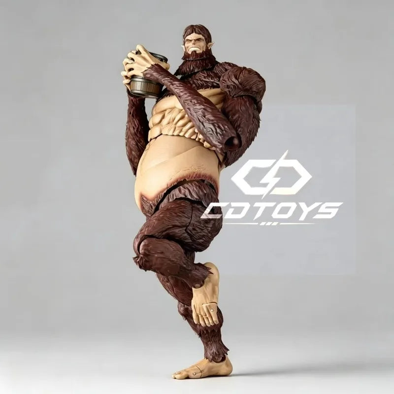 In Stock NEW KO KAIYODO Amazing Yamaguchi Revoltech Attack on Titan Beast Titan Action Figure Toy Model Gift