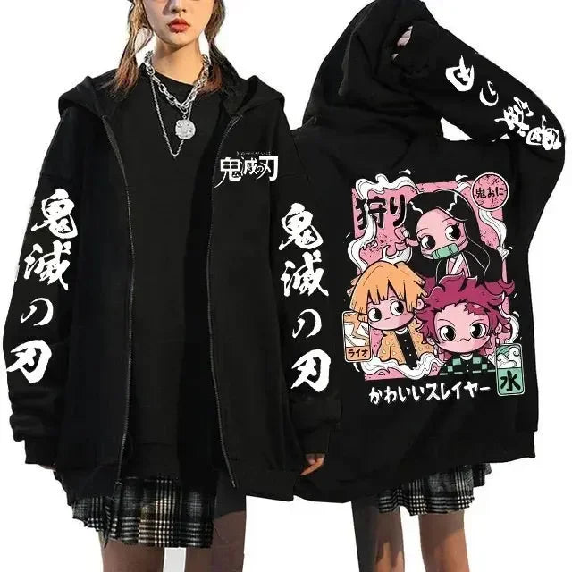 Demon Slayer Nezuko Zip Hoodie