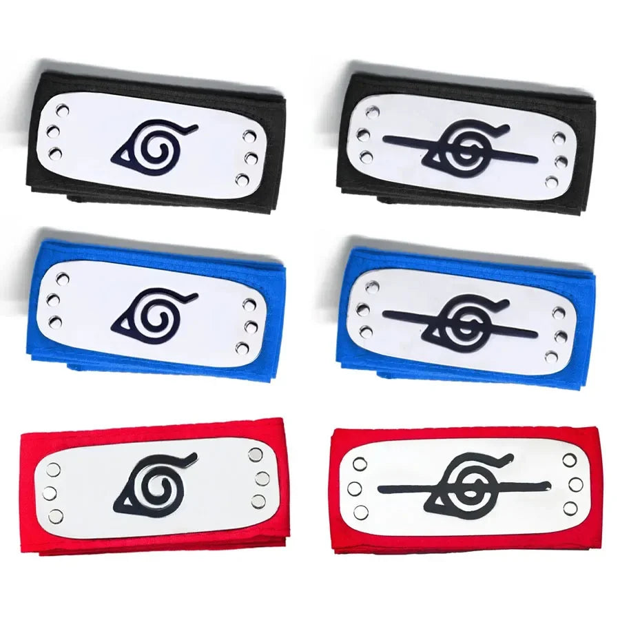 Bandai Naruto Kakashi Sasuke Headband rebel ninja Konoha protective forehead bandana cosplay anime Costume Accessories gift toy