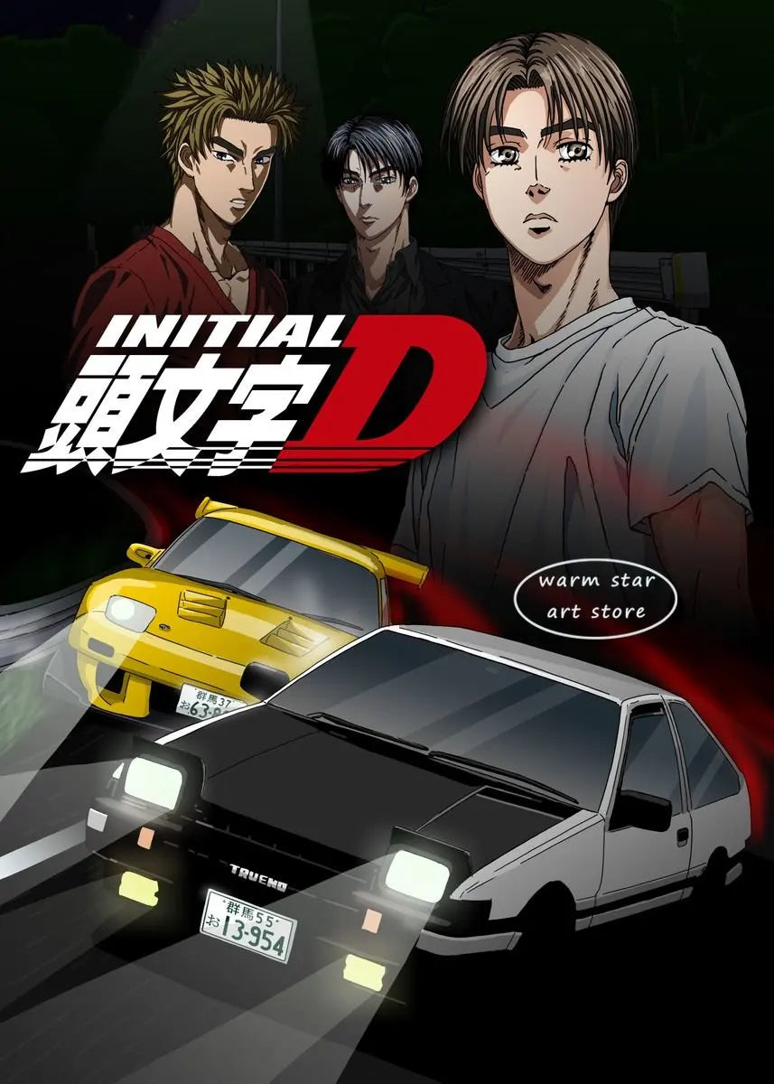 Initial D Takumi Canvas Poster