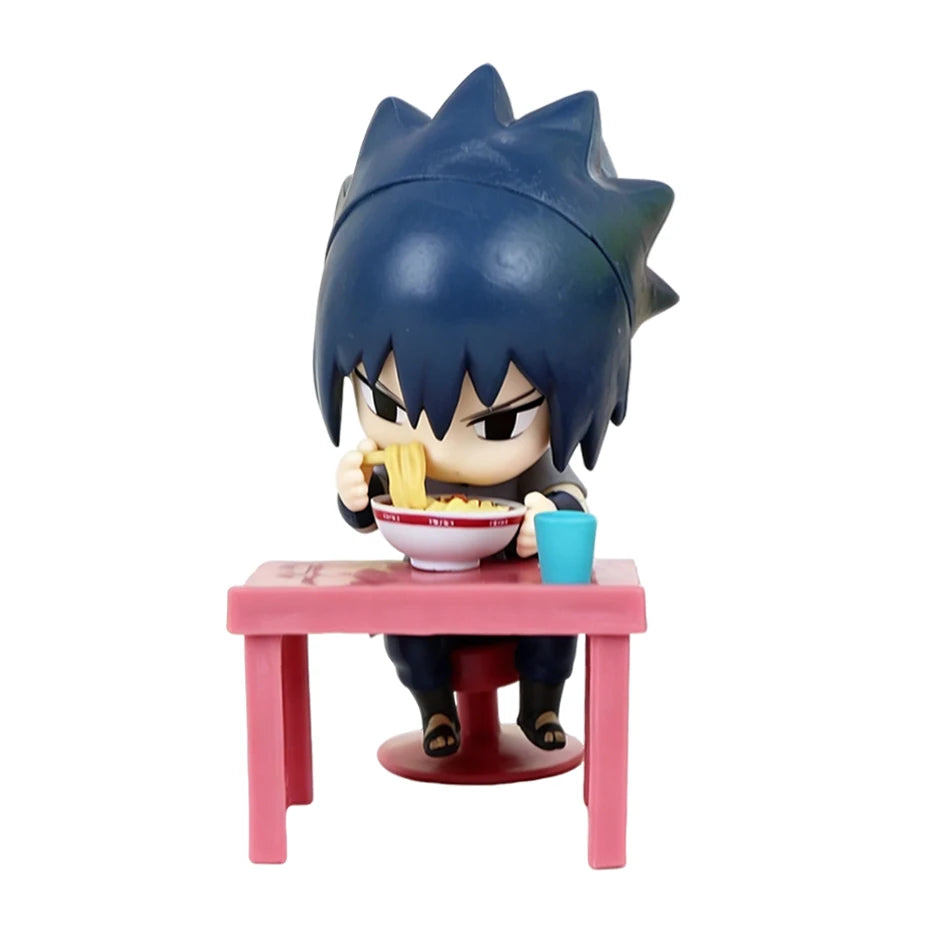 Anime New In Stock  Naruto Breeze Ramen Lamian Noodles Theme Blind Box Handmade Ornament Gift Naruto Sasuke Model Toys