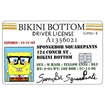 SpongeBob Patrick Star Card Skin