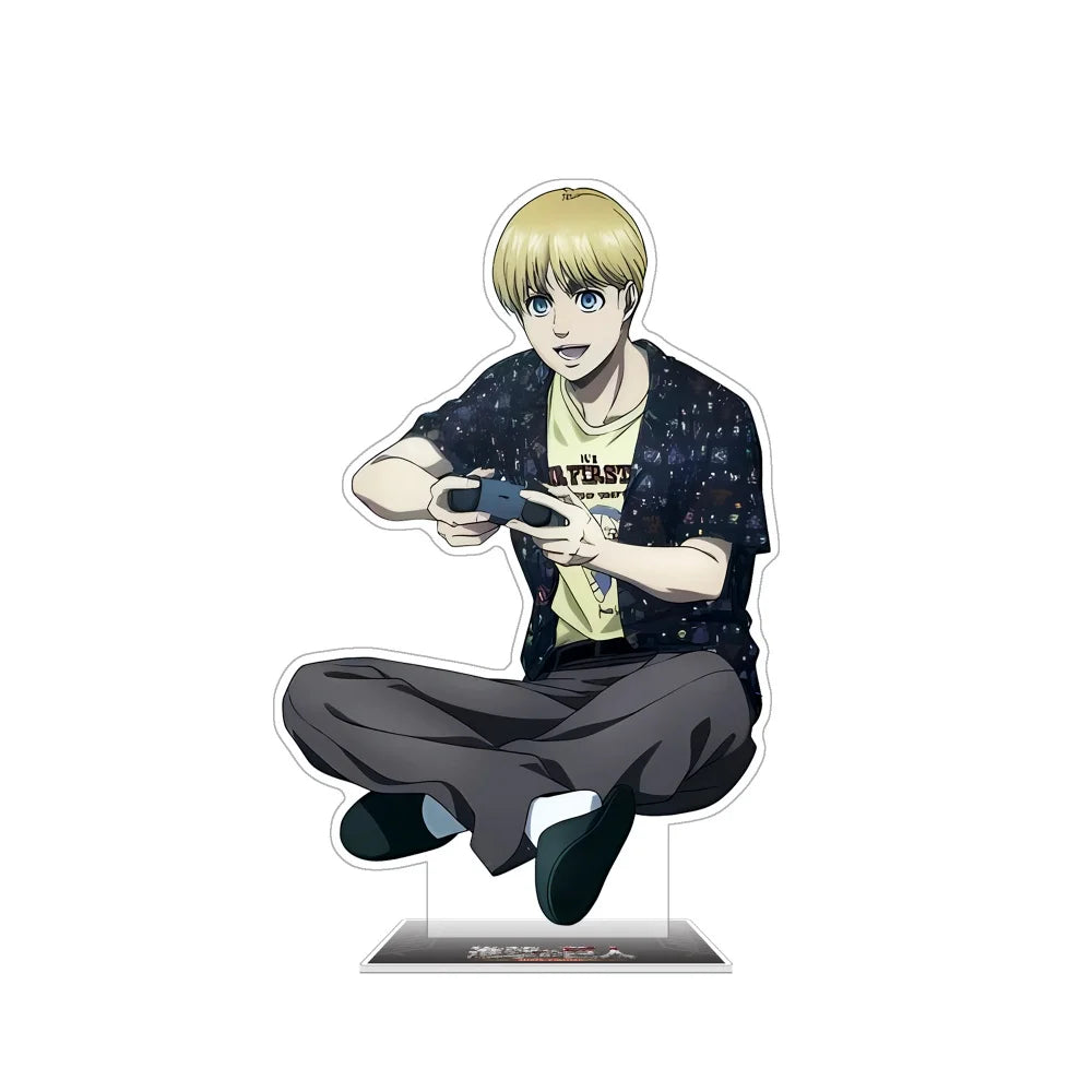 Attack on Titan Levi Ackerman 15cm Acrylic Stand Keychain Cosplay Desk Decoration Action Figure Collection Model Merch Gift