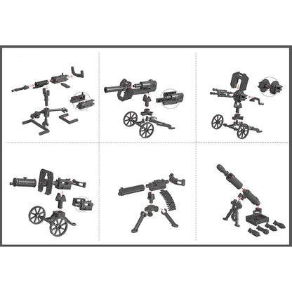 Military Special Forces SWAT Gangster Jeeps Off-Road Vehicle Assault Boat Model Soldier Weapons Building Block Toy For Children
