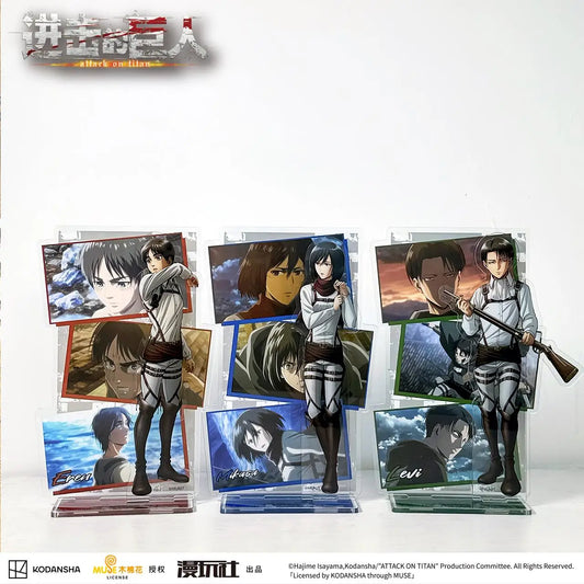 Attack on Titan Eren Jager Rival Ackerman Mikasa China Official Authorization TV Scene Series Acrylic Standing Plates