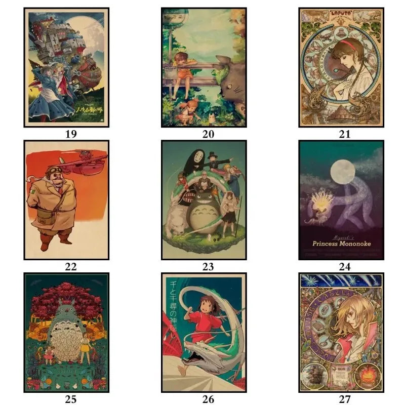 Studio Ghibli Miyazaki Canvas Art