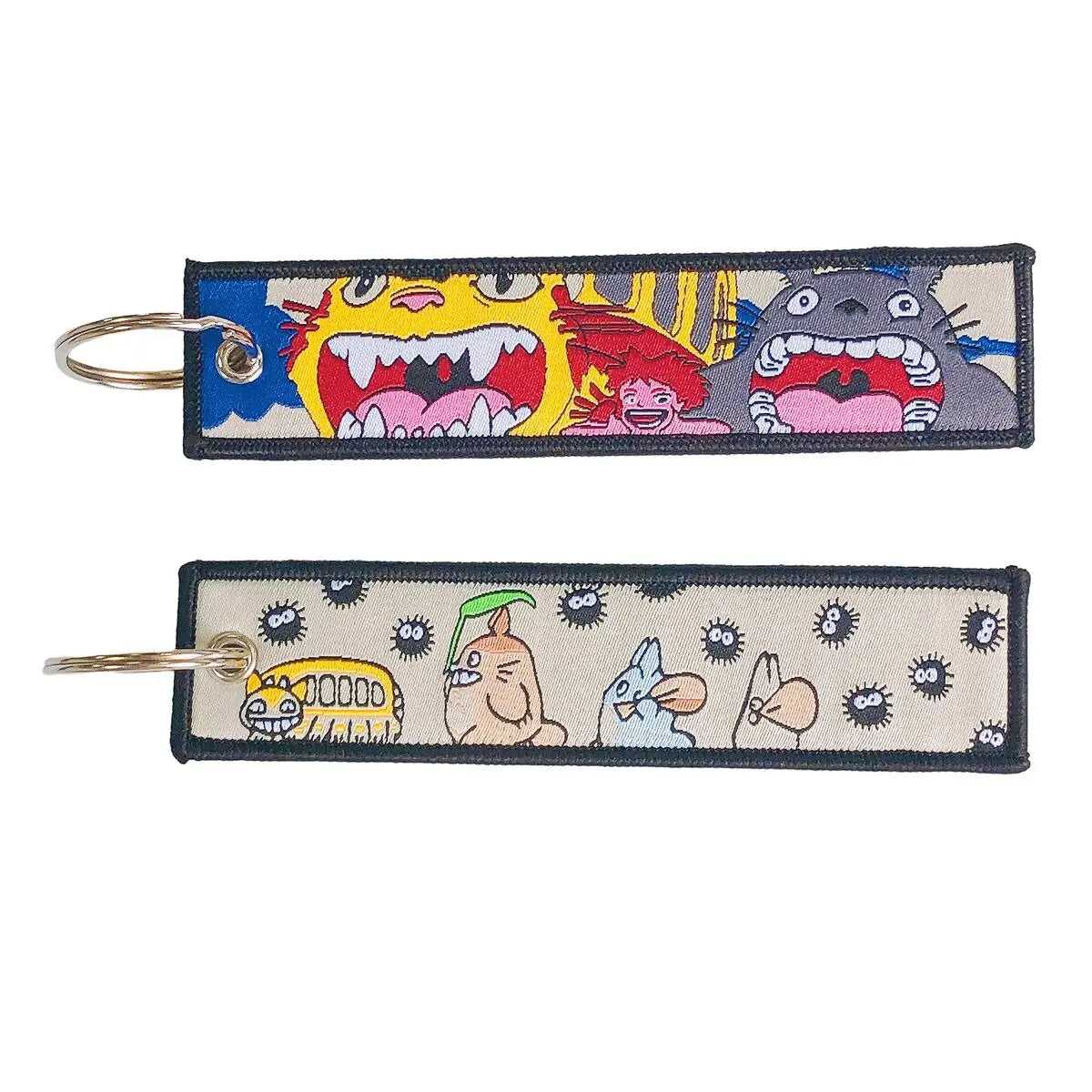 Anime Girls Embroidery Keychain