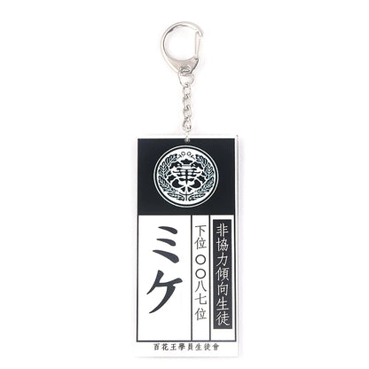 Anime Kakegurui Compulsive Gambler Keychain Jabami Yumeko ID Card