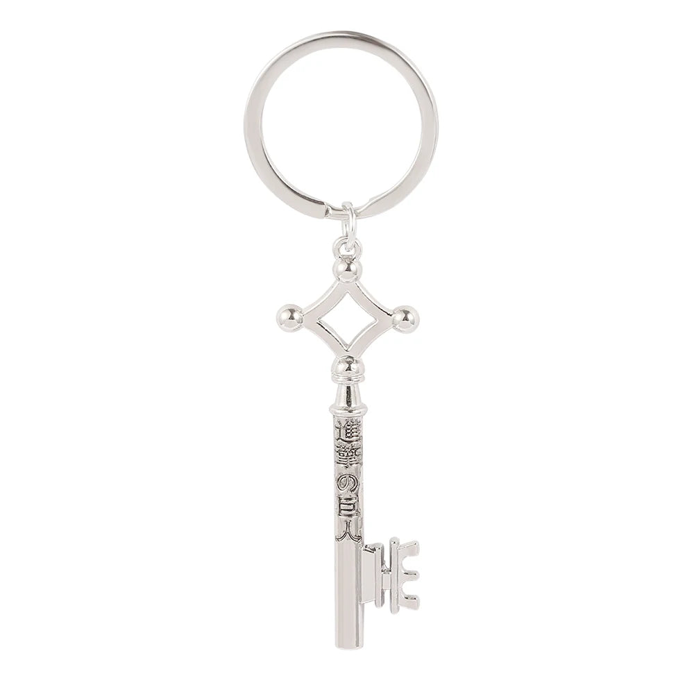 Fashion Vintage Anime chaveiro Cosplay Gifts Attack On Titan Keychain Eren Yeager Shingeki No Kyojin Keyrings Key Chains