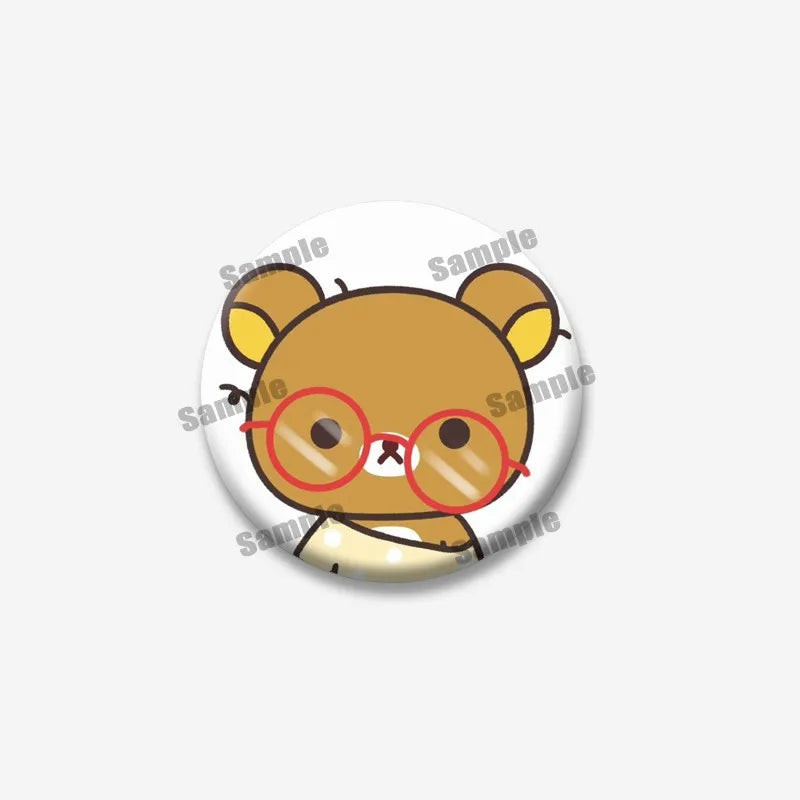 Rilakkuma Bear Badge Pin