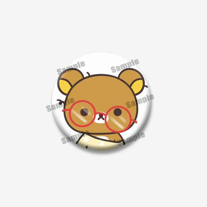 Rilakkuma Bear Badge Pin