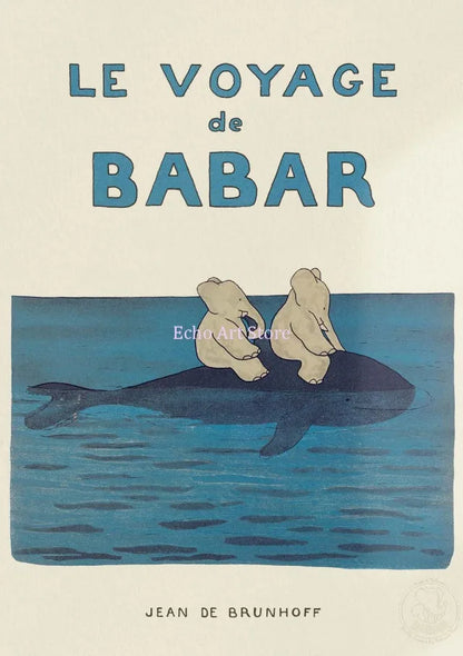 Babar Family Car Canvas Poster