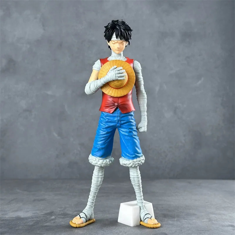 28cm One Piece Anime Action Figure Roronoa Zoro Vinsmoke Sanji Stand Posture Pvc Statue Figurine Model Collection Boy Toy Gifts